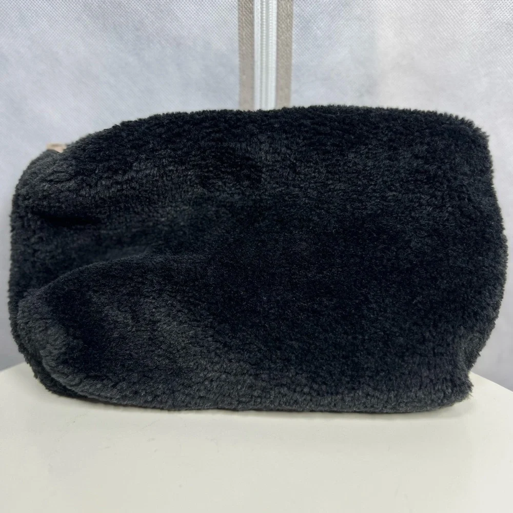 NWT Anthropologie The Love Knot Slouchy Bag: Sherpa Fleece Edition